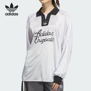 POLO衫 Adidas 舒适休闲长袖 阿迪达斯正品 JD1129 三叶草女士时尚