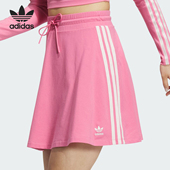 复古针织短裙JE6043 26夏三叶草女士时尚 Adidas 阿迪达斯正品