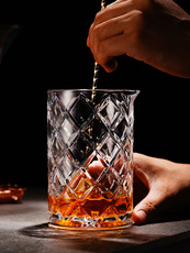 Шейкер 加厚水晶调酒搅拌杯酒吧鸡尾酒调制师杯器摇酒酒具工具杯子器具