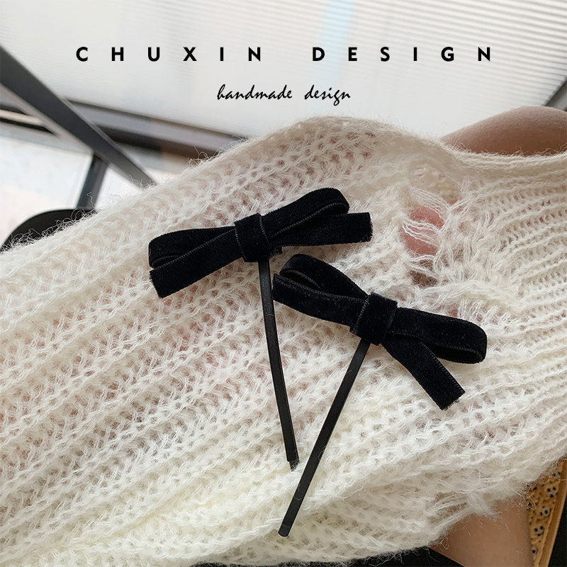 黑色气质蝴蝶结在逃公主发夹一字夹网红甜美少女绑发皮筋发绳发圈,饰品/流行首饰/时尚饰品新,发饰,淘宝优惠券,粉丝福利购,淘宝优惠卷