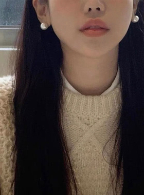 fever网红珍珠耳钉女春高级感气质耳环小众设计师耳饰2024年新款