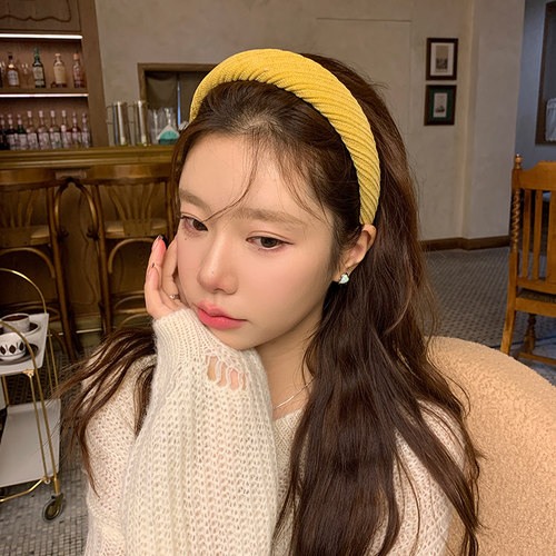 初心cx发箍丝绒日韩高颅顶头箍