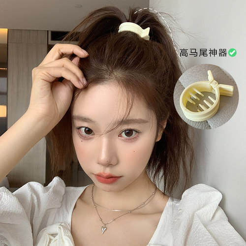 初心cx抓夹日韩高马尾边夹发夹