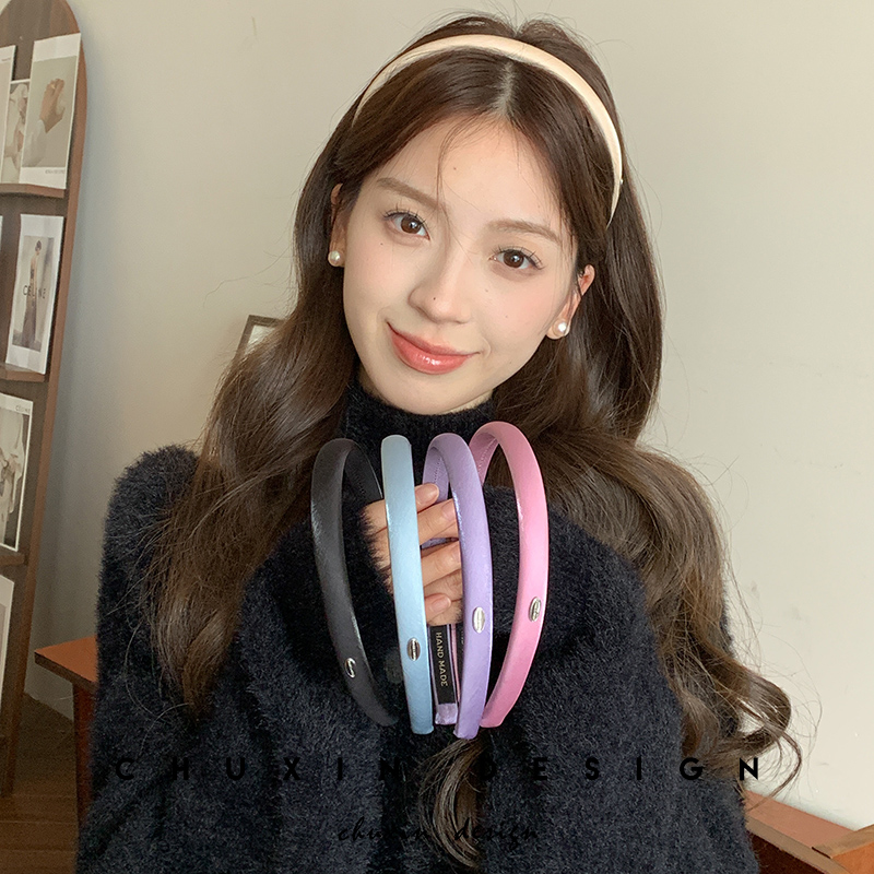 初心cx发箍日韩多巴胺色精致头箍