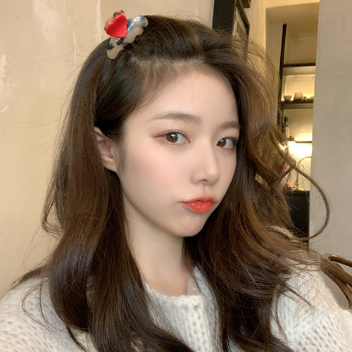 日系爱心小抓夹刘海马尾头饰发卡