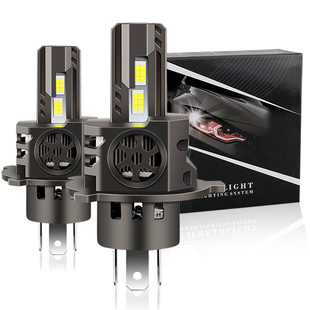 汽车led大灯H4H7H8H11灯泡超亮解码前大灯9005无线远近一体改装H1