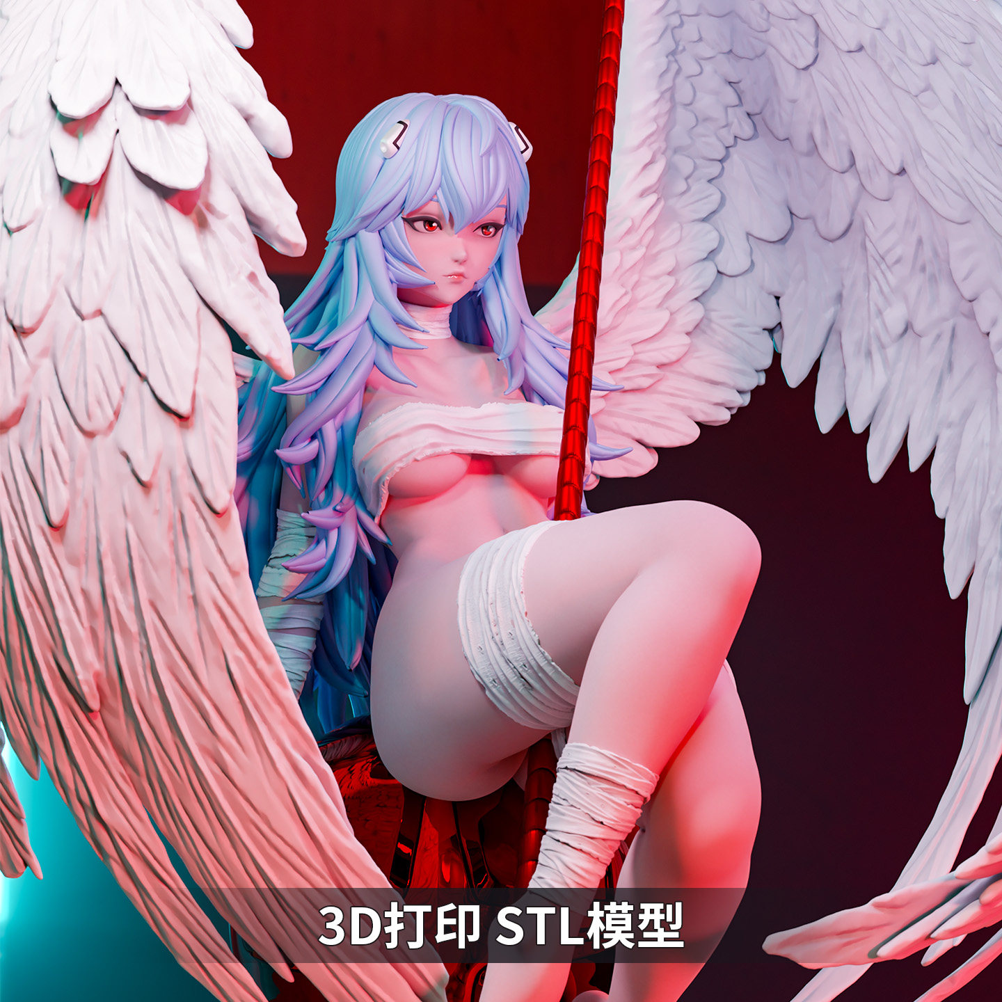 绫波丽 EVA 新世纪福音战士 3D 打印模型 STL 文件 手办素材