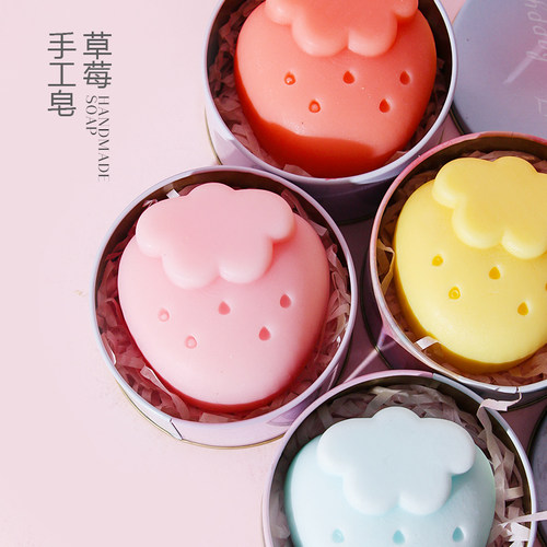 皂物匠草莓造型手工皂