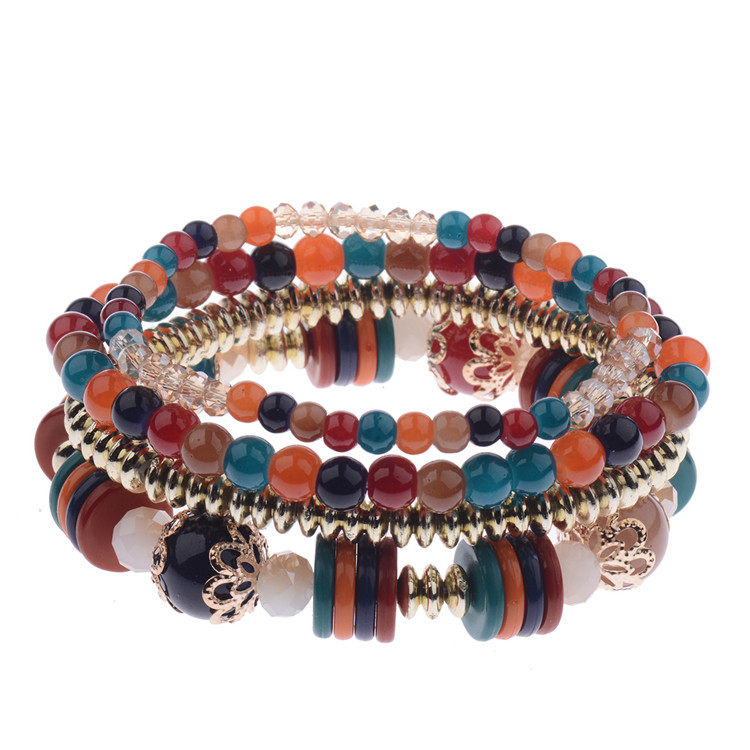 Selling Europe and America colour multi-storey bead Bracelet Multiple element Mix and match gemstone Bracelet personality Versatile jewelry Braceletin the Accessories/Fashion Jewelry, Bracelets  category - from Buy2taobao.com to provide professional Taobao agent buy service