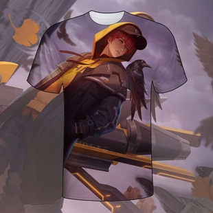 王者荣耀时之恋人刘备衣服印花短袖T恤夏男女中学生青少年cos上衣