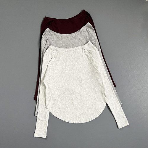 瑜伽服女宽松速干透气普拉提训练跑步健身上衣罩衫T恤运动长袖秋