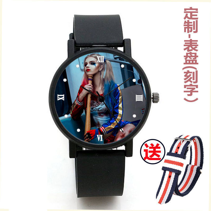 2024改造队X特遣队自杀小队小丑女哈莉奎茵周边学生个性石英手表