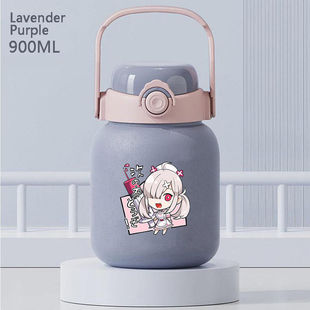 2024彩虹社虚拟主播可爱 表情包Q版二次元周边不锈钢保温杯大容量