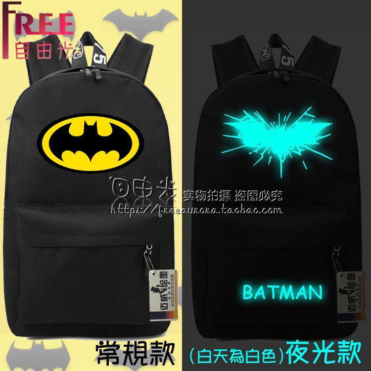 2024潮流周边双肩包 蝙蝠侠BATMAN男女学生书包帆布背包学院风休