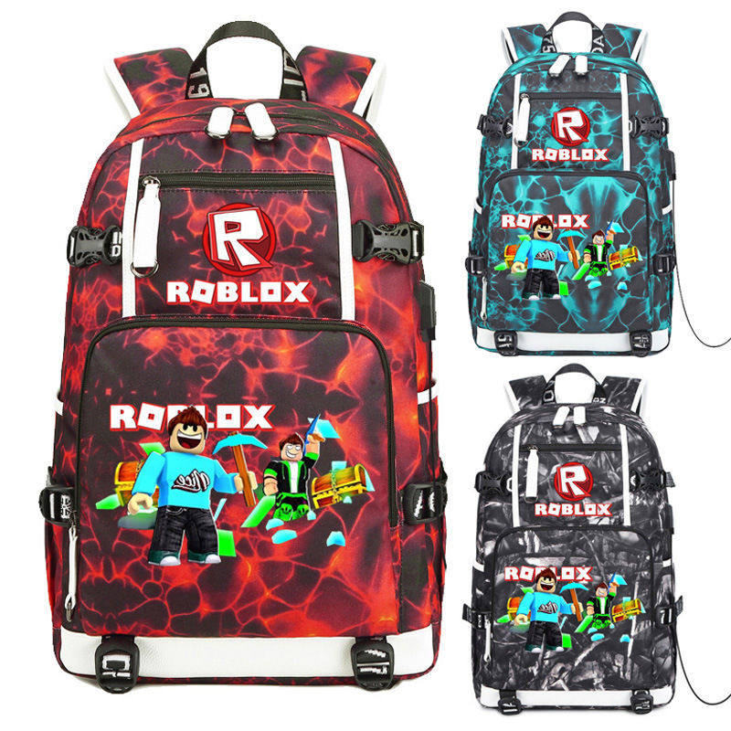 Roblox书包罗布乐思社交网络游戏周边中小学生背包男女双肩包