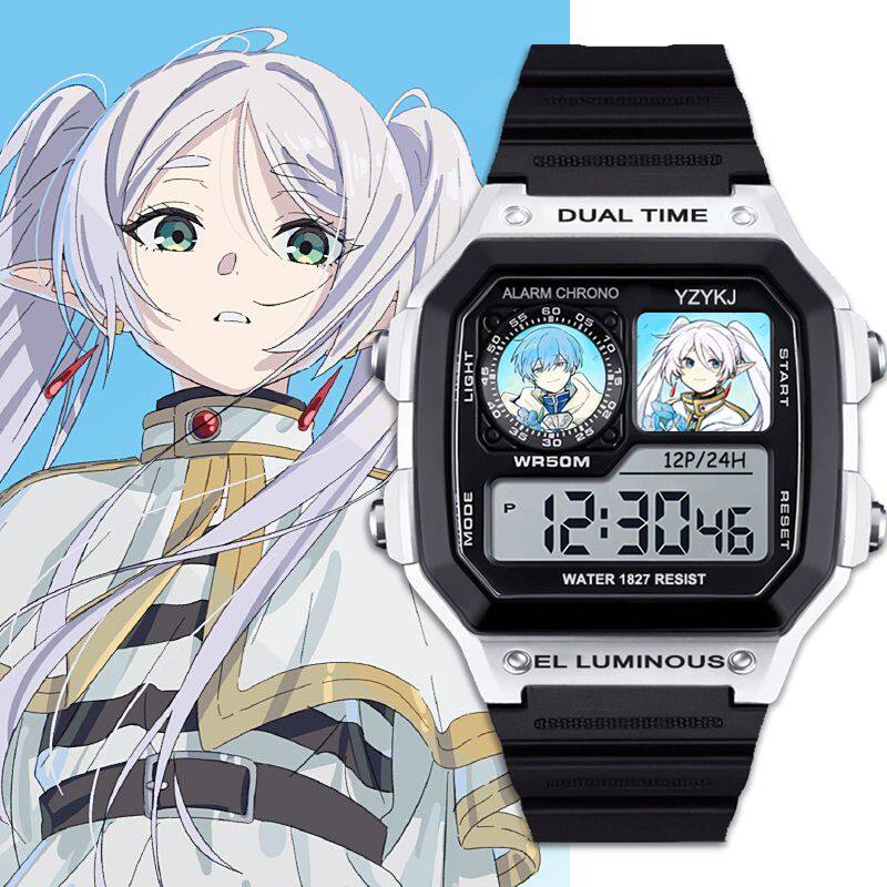 学生手表初中生儿童电子表闹钟计时葬送的芙莉莲辛美尔动漫腕表