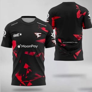 2024Clan战队服电竞比赛服战队T恤CSGO总监Twistzz短袖定制战衣 2