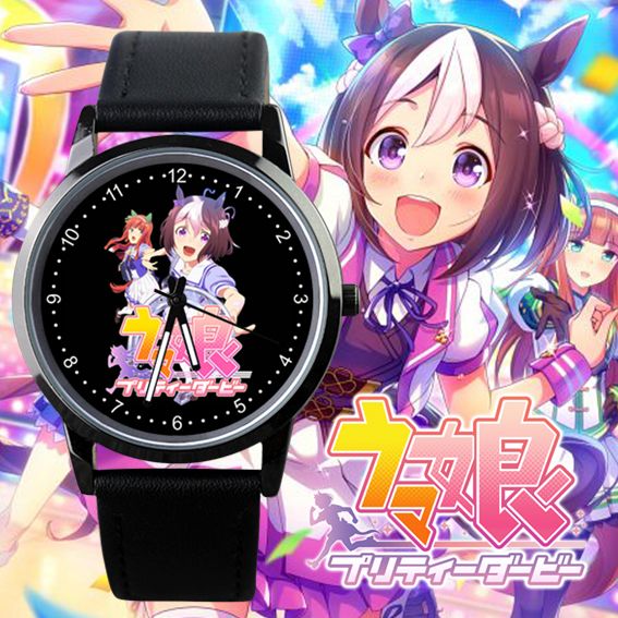 2024赛马娘周边特别周无声铃鹿小栗帽同款防水手表石英学生表定制