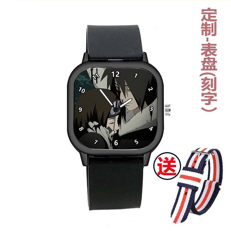 2024火影忍者电子石英手表动漫周边儿童卡通手腕表鼬佐助鸣人带土