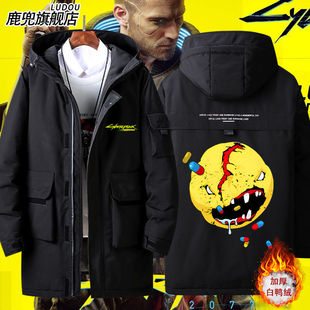 赛博朋克2077游戏周边V的同款瓦伦蒂诺帮杰克cos羽绒服男外套衣服