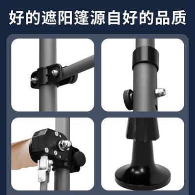 直立遮阳篷折叠伸缩露阳台汽车遮阳窗户雨棚商铺手摇雨搭庭院家用
