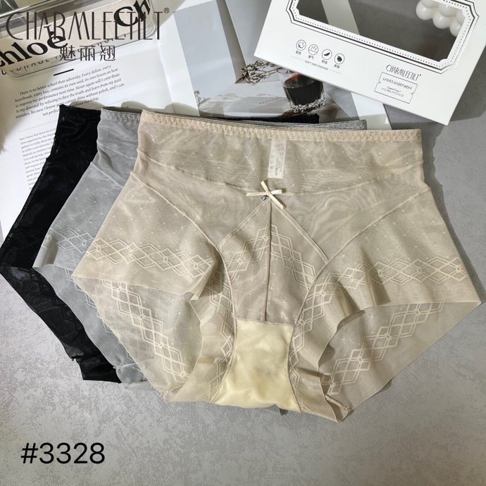 精品三条装魅丽翘高雅柔美内裤女性感蕾丝收腹包臀无痕三角裤女