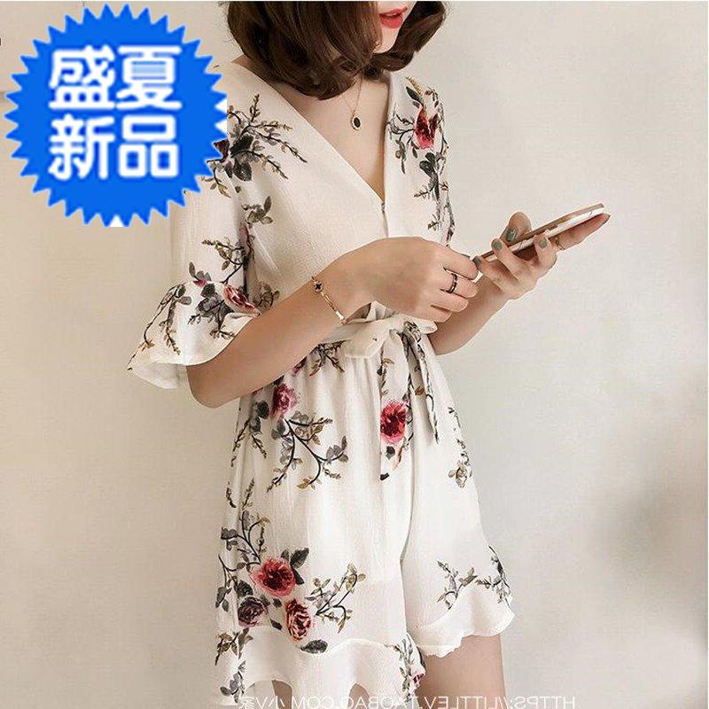 .Jumpsuits Korean Edition Women's wear Large Easy Chiffon shorts pagoda sleeve Culotte Broad legin the Women's clothing/Boutique , Pants , Casual pants  category - from Buy2taobao.com to provide professional Taobao agent buy service
