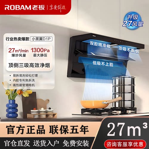 小黑翼D1P顶侧双吸变频