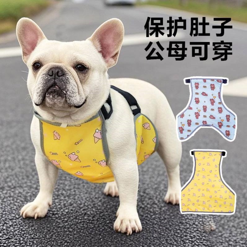 宠物狗狗衣服夏季肚兜法斗柯基巴哥护肚子防着凉四季保暖防水雨衣