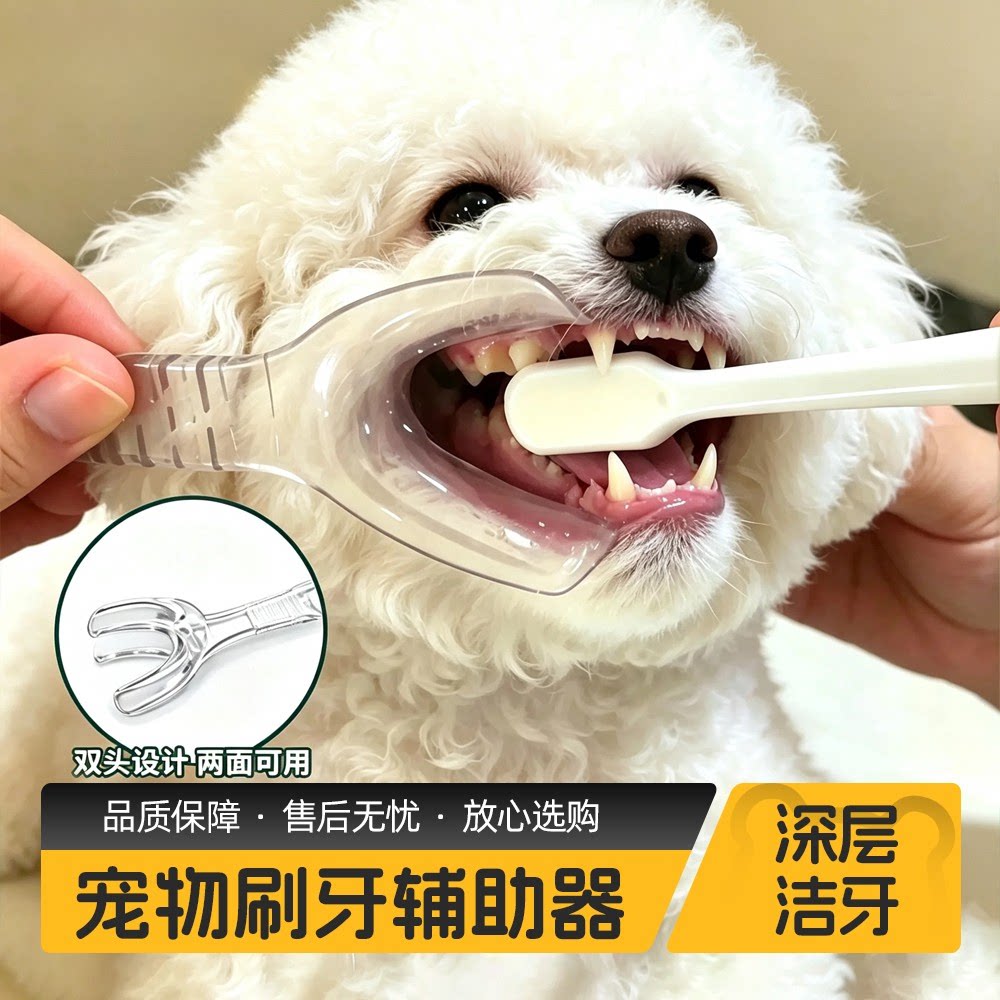 狗狗刷牙开口扩口除牙垢辅助器