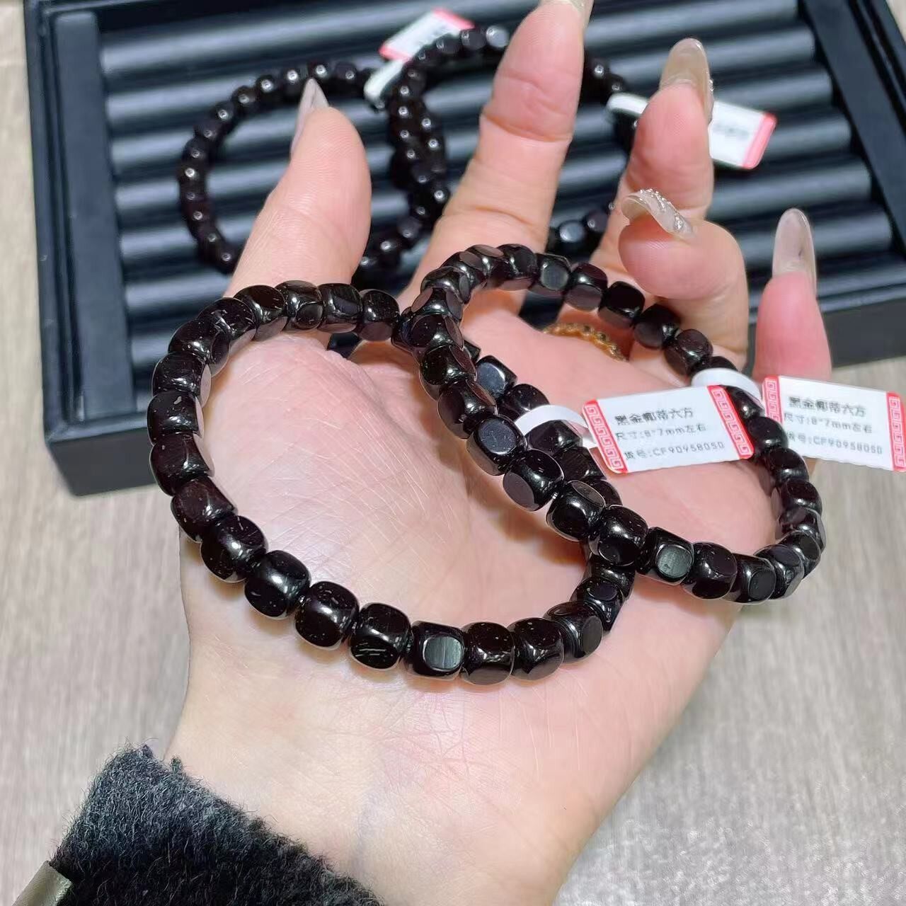 2026新品 椰蒂六方单圈 尺寸0.7*0.8左右文玩手持盘玩佛珠念珠