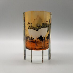 2026子轩内画大号水晶笔筒多功能 同学老师新年礼物富贵吉祥