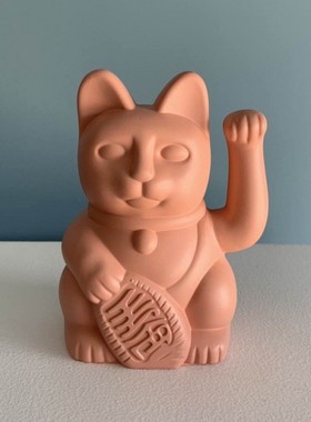 2026招财猫法式北欧 黄色粉色蓝色卡通招财猫摆件 创意装饰礼品
