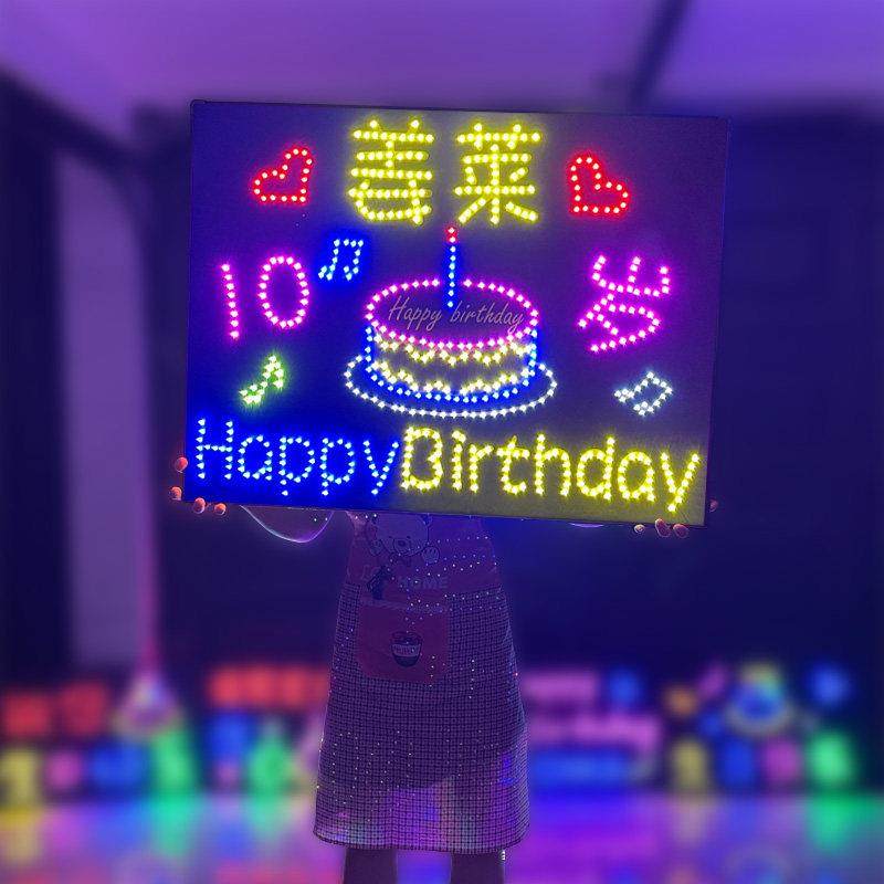 生日快乐LED灯牌字酒店装饰布置扮场景儿童周岁女男孩氛围感道具,节庆用品/礼品,装饰灯,淘宝优惠券,粉丝福利购,淘宝优惠卷