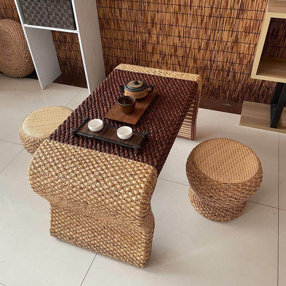 藤编阳台茶桌茶台简约小户型家用艺术桌椅组合泡茶桌茶几轻奢家具,住宅家具,茶几,淘宝优惠券,粉丝福利购,淘宝优惠卷