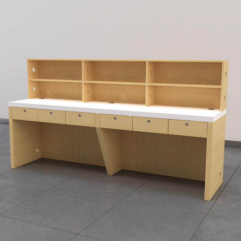 新款手机店靠墙维修工作台木质电脑受理收银桌子手表接待定制柜台