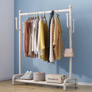 挂衣架落地卧室内不占地晾衣架出租屋衣帽架家用阳台凉晒衣服架子