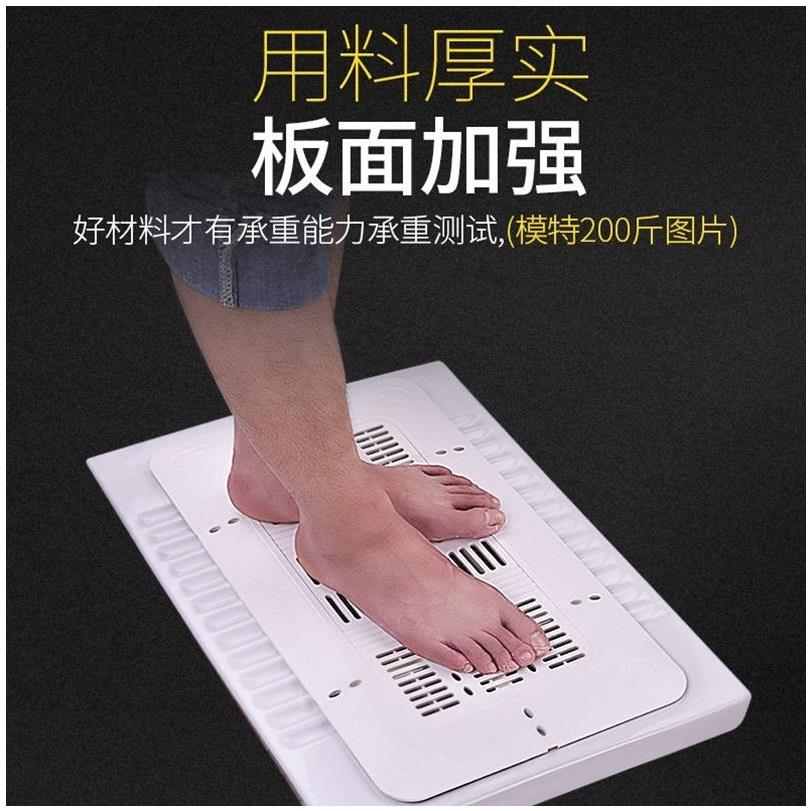 可调蹲便器盖板蹲坑盖厕所盖蹲便池盖子盖板防滑防鼠防掉卫浴配件