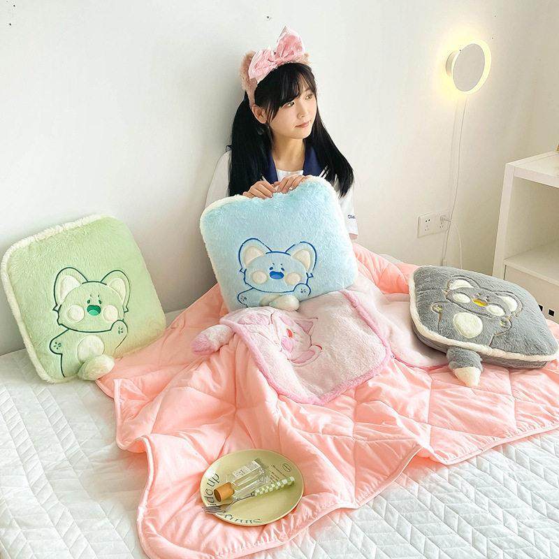 嘟嘟喵抱枕被子两用二合一午休毯子靠枕办公室午睡枕头车载空调被,居家布艺,抱枕被,淘宝优惠券,粉丝福利购,淘宝优惠卷