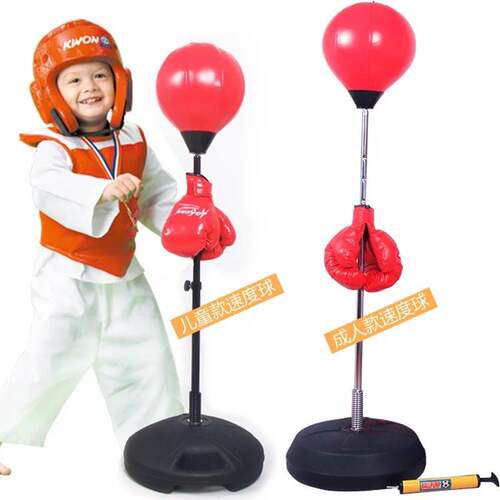 厂家直销 立式成人儿童不倒翁速度球拳击球充气拳击沙袋发泄减压