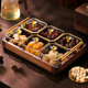 高级感轻奢实木家用水果盘新中式 高端客厅茶几零食糖果盒2025新款