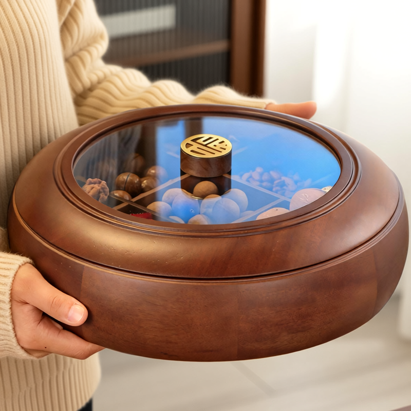 干果盘客厅家用轻奢高端2026新款茶几零食水果糖果摆放瓜子坚果盒