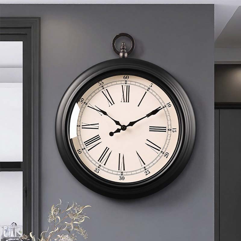 【复古韵味】美式静音挂钟