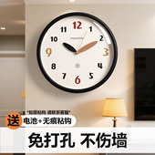 静音创意装 饰挂钟客厅家用现代简约高端钟表2025新款 挂表挂墙时钟