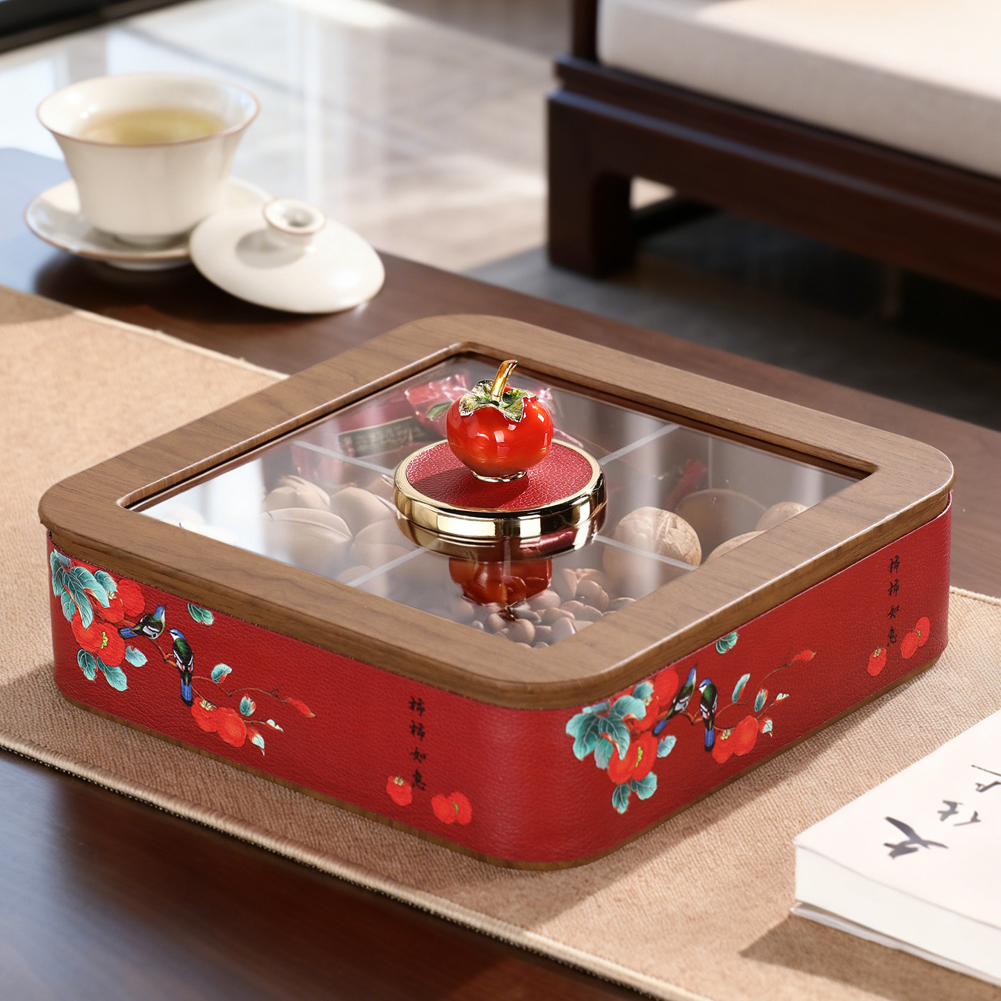 新中式坚果分格收纳果盘