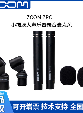 ZOOM ZPC-1小振膜立体声麦克风乐器人声一对装asmr堪比RODE NT5