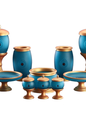 琉璃梵华系列花瓶果盘水杯香炉