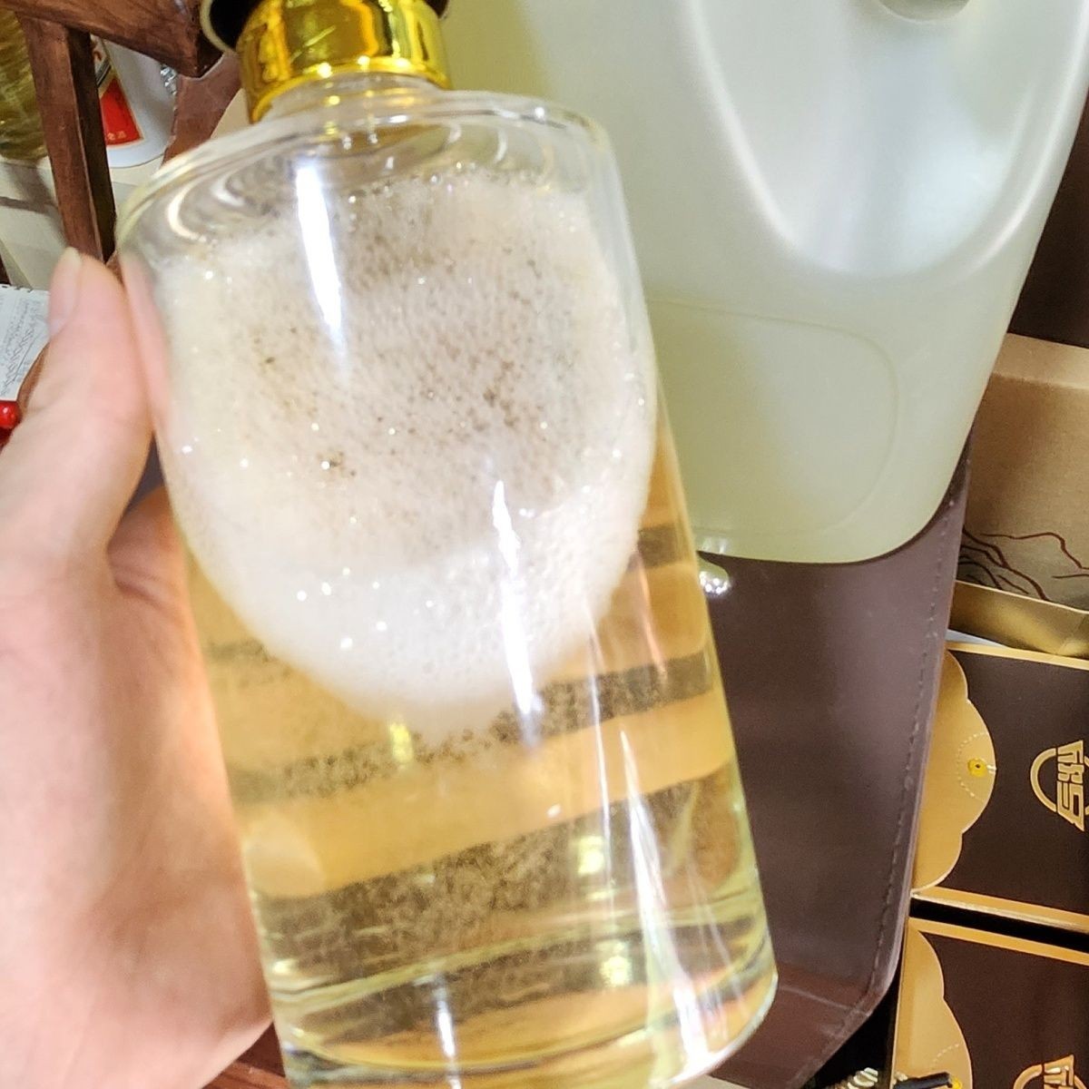 52度散酒槐花香马场酒东营特产十年老酒2.5L绵柔实体货纯粮泡