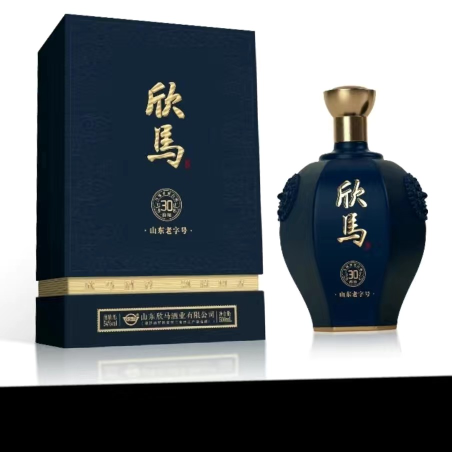 54度欣马醇粮30山东老字号马场香型小批量勾调高端酒纯粮酿造东营