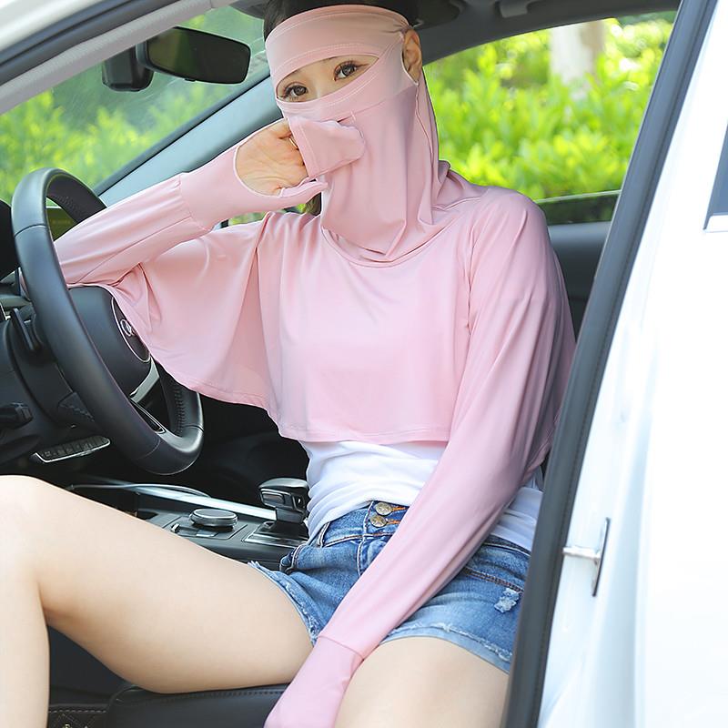 开车防晒大码防晒衣upf50新款披肩手套女士夏季开车遮阳防紫外线